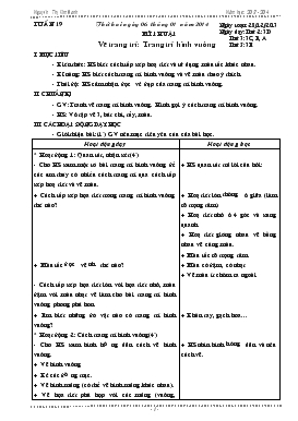 Bài giảng Lớp 3 - Môn Mỹ thuật - Tuần 19 - Vẽ trang trí: Trang trí hình vuông