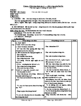 Bài giảng Lớp 3 - Môn Tiếng Việt - Tuần 8 - Tập đọc - Kể chuyện: Các em nhỏ và cụ già - Tiết 15-8