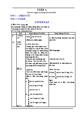 Bài giảng Lớp 3 - Môn Toán - Tuần 6 - Luyện tập (tiết 1)