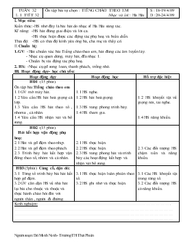 Bài giảng Lớp 4 - Môn Âm nhạc - Tuần 32 - Tiết 32 - Ôn tập bài tự chọn : Tiếng chào theo em