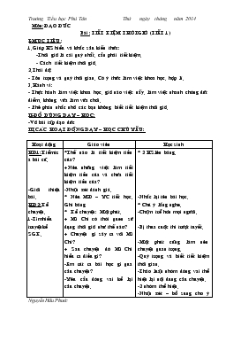 Bài giảng Lớp 4 - Môn Đạo đức - Bài: Tiết kiệm thời giờ (tiết 1)