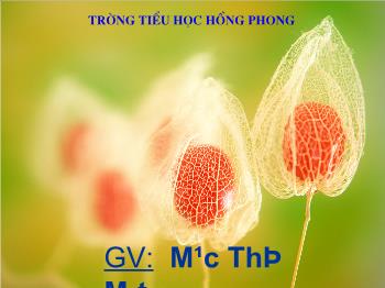 Bài giảng Lớp 4 - Môn Tiếng Việt - Tập đọc: Ông Trạng thả diều (tiết 1)
