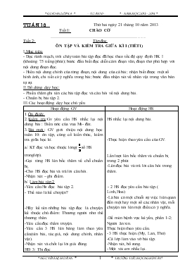 Bài giảng Lớp 4 - Môn Tiếng Việt - Tiết 2: Tập đọc ôn tập và kiểm tra giữa kì I (tiết 1)