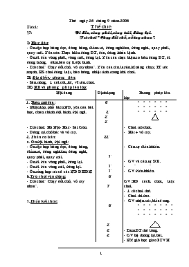 Bài giảng Tiết 1: Thể dục: Tuần 7: Đi đều, vòng phải, vòng trái, đứng lại. Trò chơi 