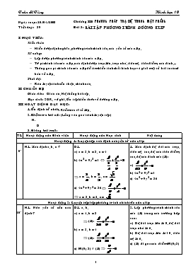 Giáo án Hình học (cơ bản) khối 10 - Tiết 39: Bài tập phương trình đường elip