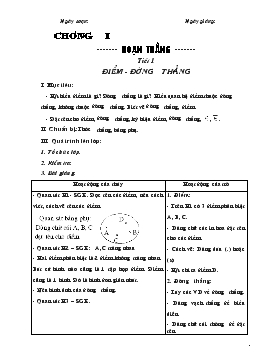 Giáo án Hình học khối 6 - Tiết 1 đến tiết 28