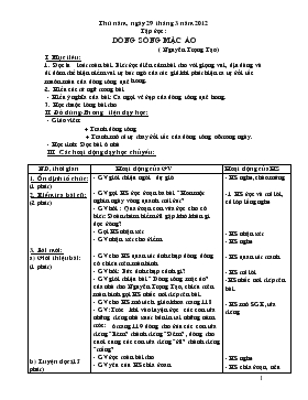 Bài giảng Lớp 1 - Môn Tiếng Việt - Tập đọc : Dòng sông mặc áo