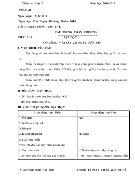 Bài giảng Lớp 2 - Môn Tiếng Việt - Tiết 2, 3 - Tập đọc: Có công mài sắt có ngày nên kim