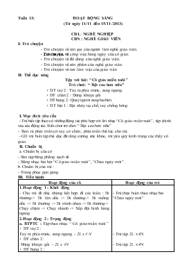 Bài giảng Lớp 3 - Môn Âm nhạc - Tập với bài: “Cô giáo miền xuôi”