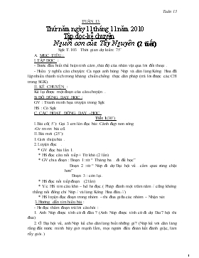 Bài giảng Lớp 3 - Môn Tiếng Việt - Tập đọc - Kể chuyện: Người con của Tây Nguyên (2 tiết)