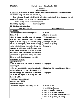 Bài giảng Lớp 4 - Môn Tiếng Việt - Tuần 19 - Tập đọc: Bốn anh tài (tiết 8)