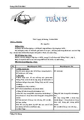 Bài giảng Lớp 4 - Môn Tiếng Việt - Tuần 35 - Tiết 1 – Tập đọc: Ôn tập