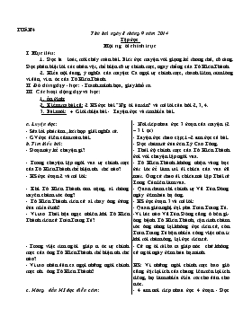 Bài giảng Lớp 4 - Môn Tiếng Việt - Tuần 4 - Tập đọc: Một người chính trực (tiết 2)