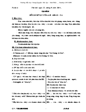 Bài giảng Lớp 4 - Môn Tiếng Việt - Tuần 6 - Tập đọc: Nỗi dằn vặt của An - Đrây - Ca (tiết 2)