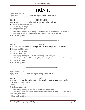 Bài giảng Lớp 5 - Môn Tiếng Việt - Bài 11a: Đất lành chim đậu (tiết 1)