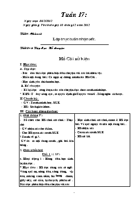 Bài giảng Lớp 5 - Môn Tiếng Việt - Tiết 2, 3: Tập đọc - Kể chuyện: Mồ Côi xử kiện