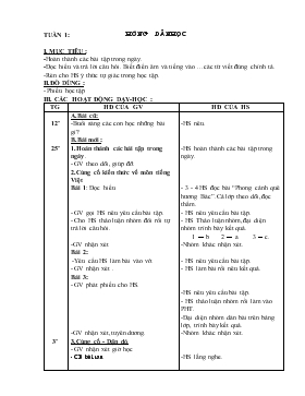 Bài giảng Lớp 5 - Môn Tiếng Việt - Tuần 1: Hướng dẫn học