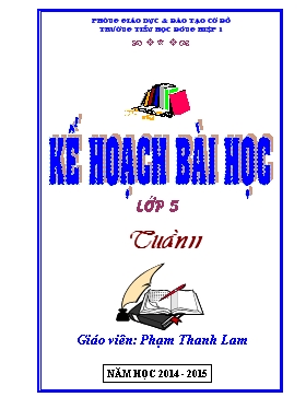 Bài giảng Lớp 5 - Môn Tiếng Việt - Tuần 11 - Tập đọc - Tiết 21: Chuyện một khu vườn nhỏ