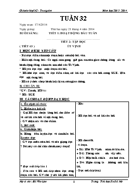 Bài giảng Lớp 5 - Môn Tiếng Việt - Tuần 32 - Tiết 2: Tập đọc ( tiết 63 ) Út Vịnh