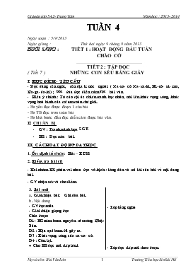 Bài giảng Lớp 5 - Môn Tiếng Việt - Tuần 4 - Tiết 2 : Tập đọc ( tiết 7 ) những con sếu bằng giấy (tiếp)