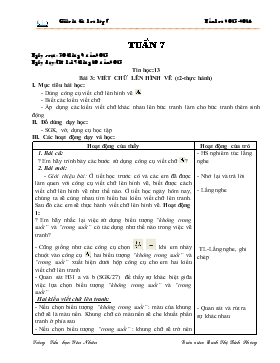 Bài giảng Lớp 5 - Môn Tin học - Tuần 7 - Bài 3: Viết chữ lên hình vẽ (tiết 2-Thực hành)