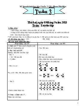 Bài giảng Lớp 5 - Môn Toán -  Tuần 3 - Luyện tập (tiếp)