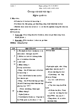 Giáo án Âm nhạc lớp 2