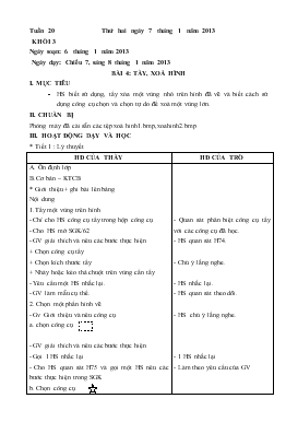 Giáo án Tin học lớp 3, 4, 5 tuần 20