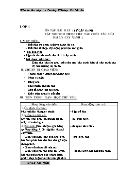 Giáo án Âm nhạc Lớp 1 đến 5 - Tuần 9 – Trường Tiểu học Xã Tân Ân