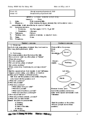 Giáo án Tiếng Anh 9 tiết 5 - Unit 1: A visit from a pen pal - Lesson 5 Write