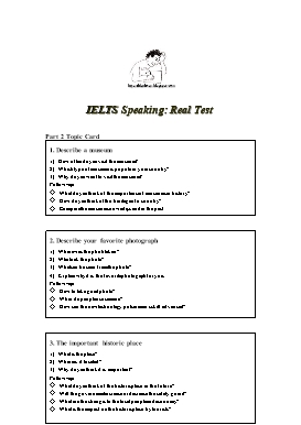 IELTS Speaking: Real Test