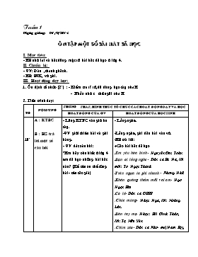 Giáo án Âm nhạc lớp 5 - Tuần 1 đến tuần 5