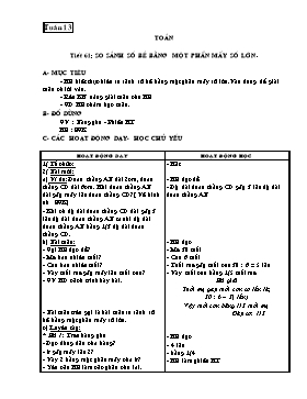 Giáo án dạy Toán lớp 3 - Tuần 13