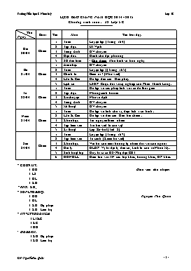 Giáo án khối 5 - Trường Tiểu học C Nhơn Mỹ - Tuần 32