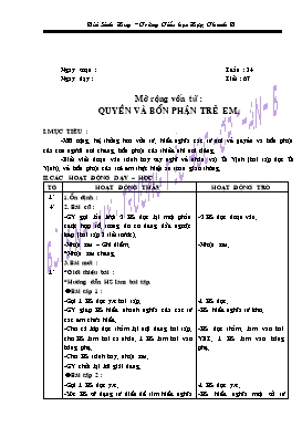 Giáo án Luyện từ và câu 5 - Tuần 34 đến 35 – Trường Tiểu học Hợp Thanh B