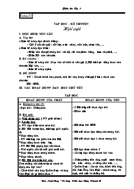 Giáo án môn Tiếng Việt lớp 3 - Tuần 25