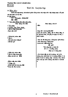 Giáo án môn Toán lớp 3 - Tuần 6