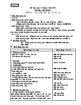 Giáo án Tổng hợp khối 1 - Tuần 22