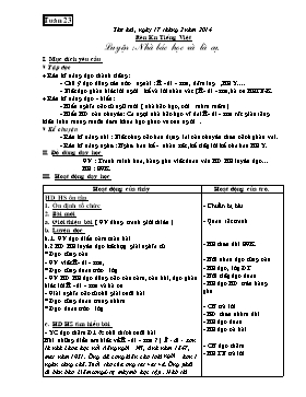 Giáo án Tổng hợp khối 1 - Tuần 23