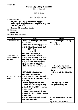 Giáo án Tổng hợp khối 5 - Tuần 13