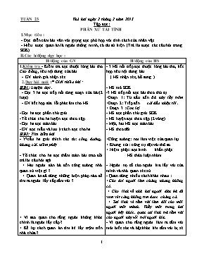 Giáo án Tổng hợp lớp 5 - Tuần 23