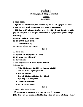 Giáo án Các môn khối 2 - Tuần 11