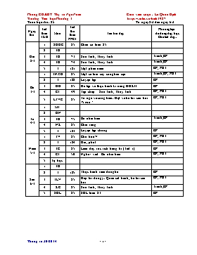 Giáo án Các môn khối 2 - Tuần 25