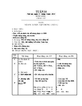 Giáo án Các môn khối 2 - Tuần 35