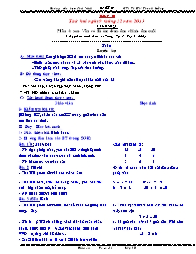 Giáo án Lớp 1 tuần 16 - Trường tiểu học Phù Ninh