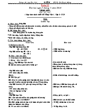 Giáo án Lớp 1 tuần 25 - Trường tiểu học Phù Ninh