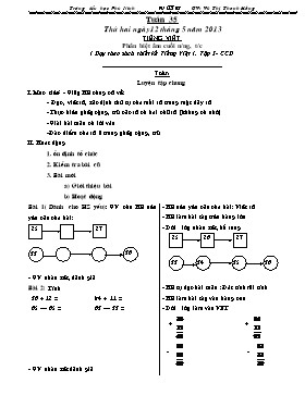 Giáo án Lớp 1 tuần 35 - Trường tiểu học Phù Ninh