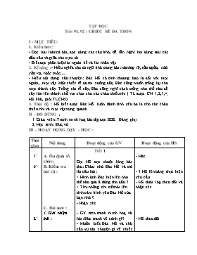 Giáo án môn Tập đọc lớp 2 - Tiết 91, 92: Chiếc rễ đa tròn