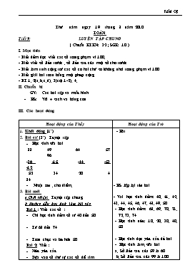 Giáo án Toán - Tiết 9: Luyện tập chung