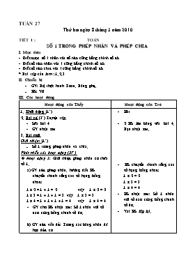 Giáo án tổng hợp lớp 2 - Tuần 27 năm 2010